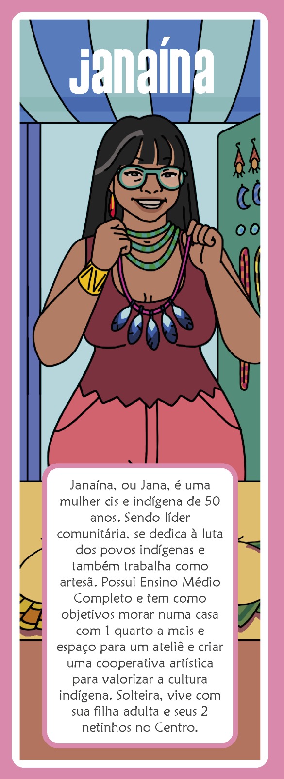 Carta da personagem Janaína