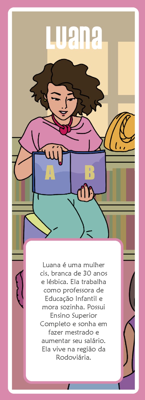 Carta da personagem Luana