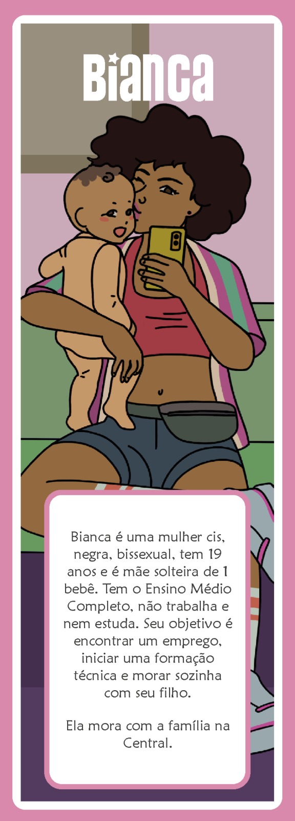 Carta da personagem Bianca